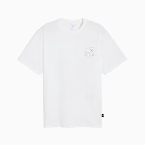 Playera House Of Graphics "What" para hombre, PUMA White, extralarge